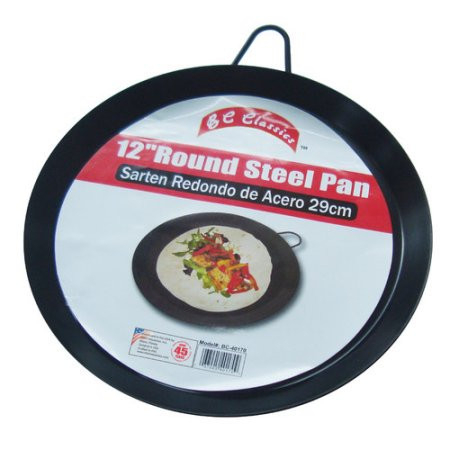 Comal redondo de 12" con agarradores