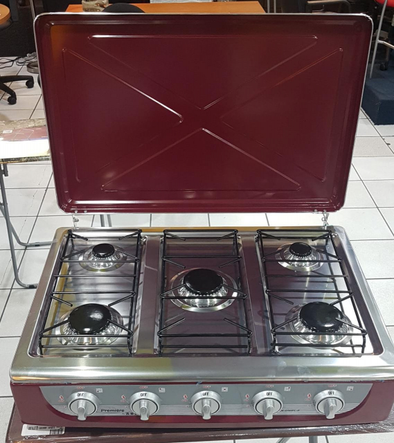 Estufa de mesa a gas de 5 hornillas