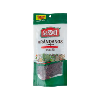 Arándanos deshidratados rojos Sassón 80 g