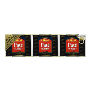 Paté hígado de cerdo Argal 240 g (3 pack x 80 g)