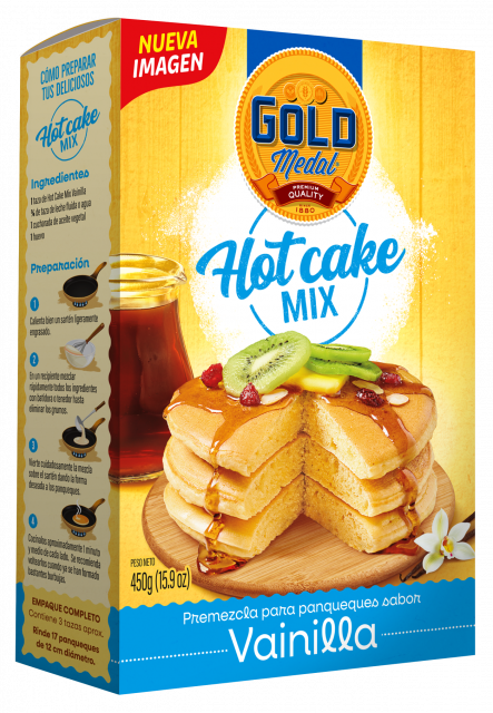 Mezcla panqueque vainilla Gold Medal 450 g