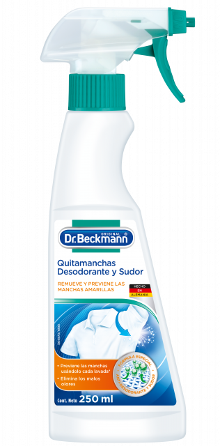 Desodorante quitamanchas y sudor de ropa  spray Dr. Beckmann 250 ml
