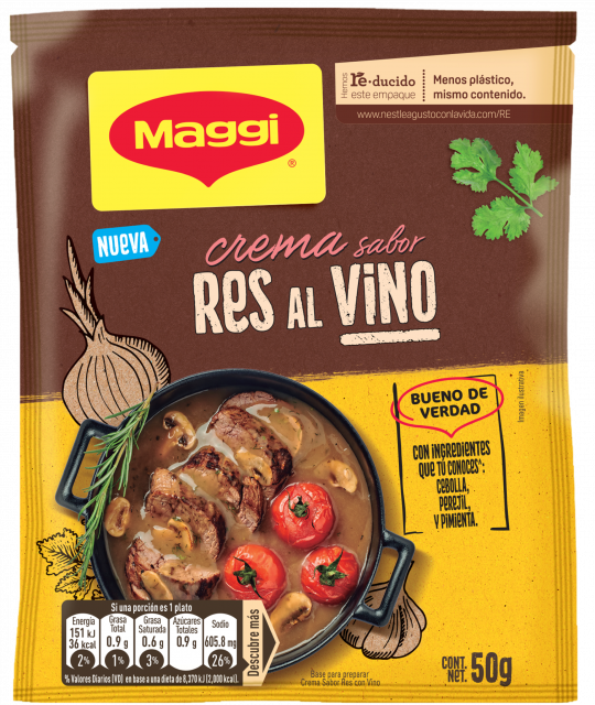 Crema de res al vino Maggi 50 gramos