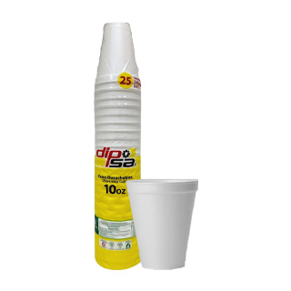 Vaso Duroport Dipsa De 10 oz. De 25 un.