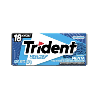 Chicle Trident Menta sin azúcar 30.6 g