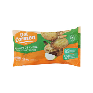 Galletas de avena con manzana y canela Del Carmen