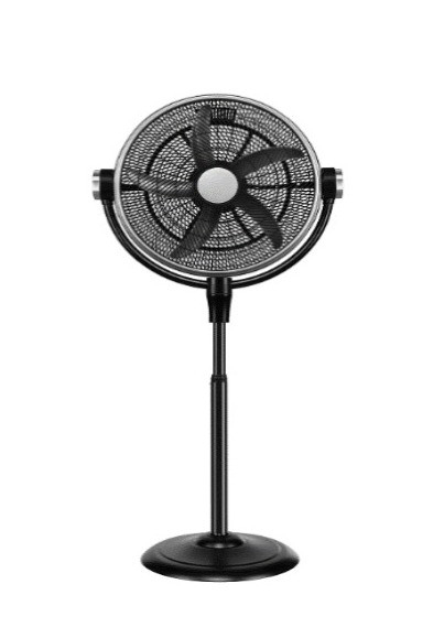 Ventilador de pedestal de 20" Negro