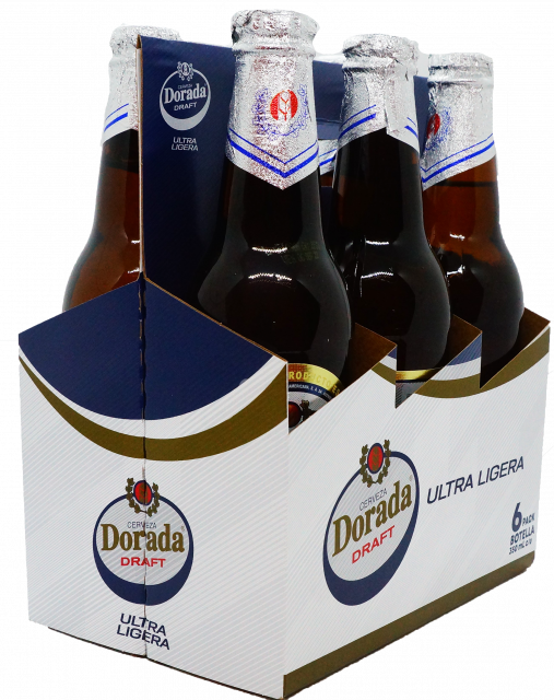 Cerveza Ultra Ligera Dorada Draft Botella 6 pack x 350ml.
