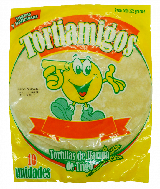 Tortilla de trigo pequeña Tortiamigos 10 uds 225g