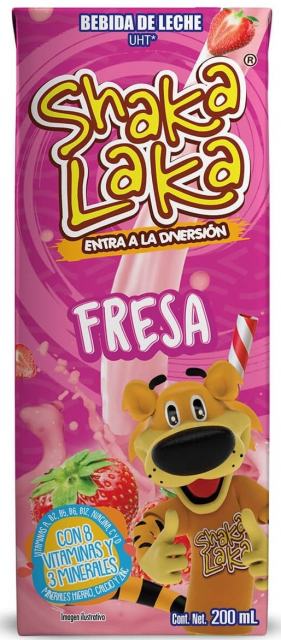 Bebida leche fresa ShakaLaka 200 ml