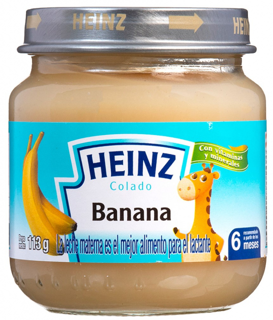 Compota Banano Heinz Frasco 113gr. 