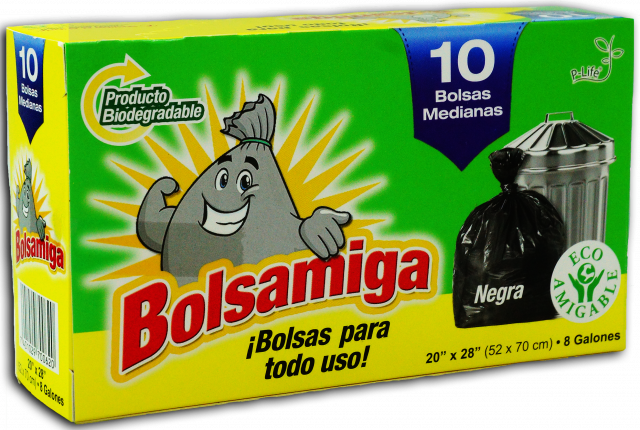 Bolsa para Basura Mediana Bolsamiga 10 un.