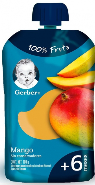 Compota Mango Gerber Bolsa 100 gr.