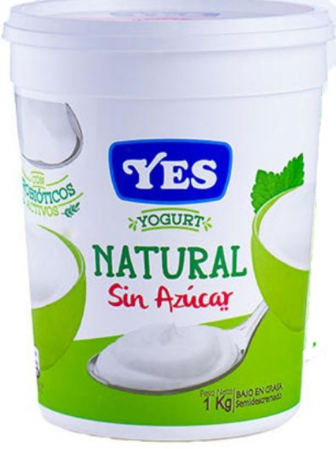 Yogurt natural sin azúcar Yes 1 kg