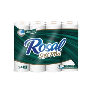 Papel Higienico Rosal Verde 168 Hojas Dobles 24 Rollos