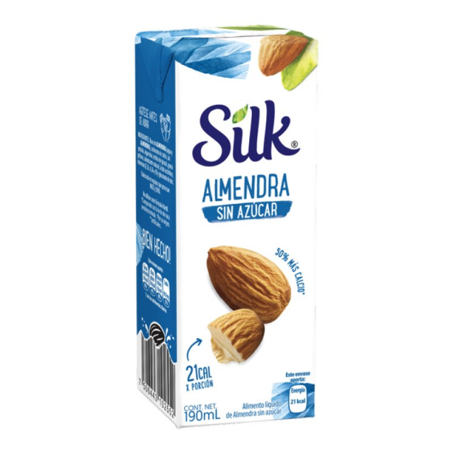 Leche almendra original Silk 190 ml