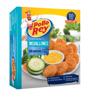 Medallones Pollo Rey 400 gr.