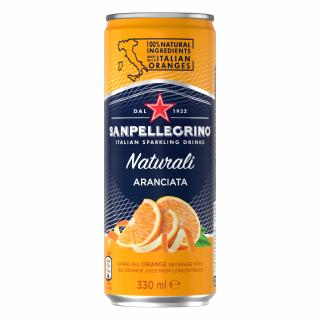 Agua Mineral Naranja San Pellegrino 330 ml.