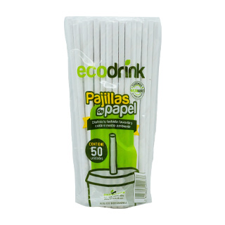 Pajilla de Papel Ecodrink 50 Unidades