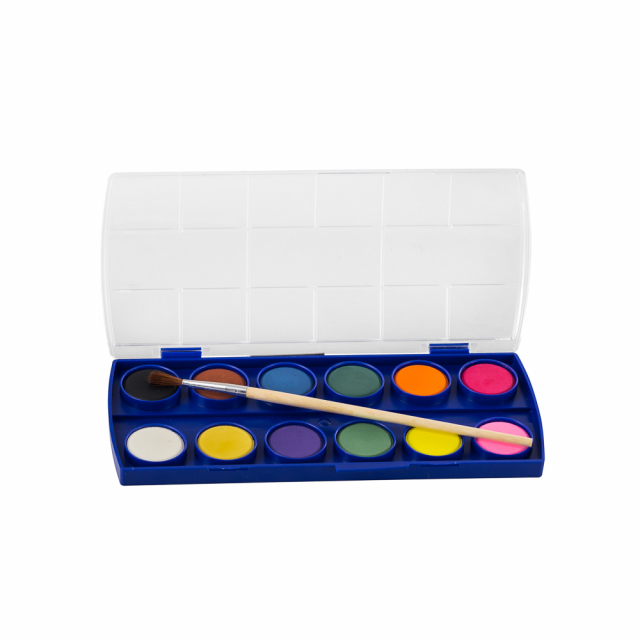 ACUARELA FAST AC-01 CAJA DE 12 COLORES (12X12)