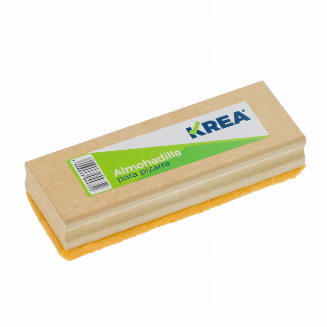 ALMOHADILLA P/PIZARRON KREA MADERA FELPA AMARILLA (24)