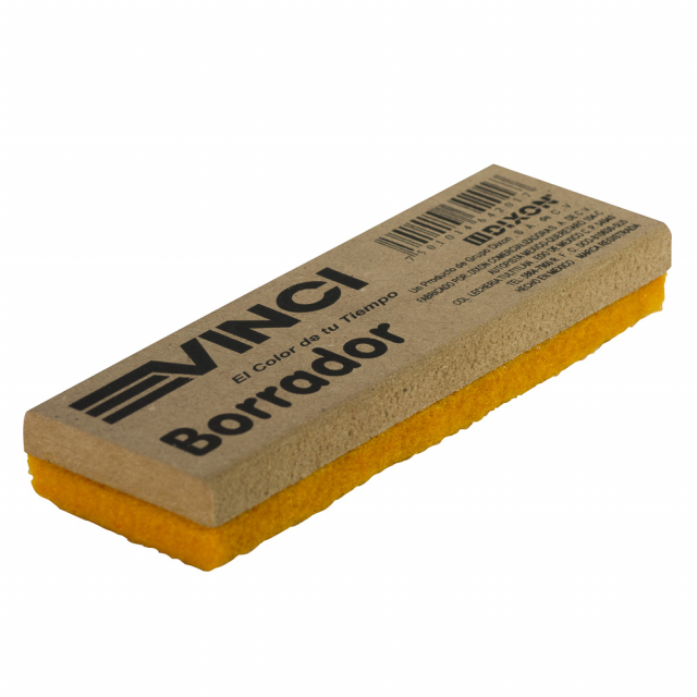 ALMOHADILLA P/PIZARRON VINCI MADERA FELPA AMARILLA (40)