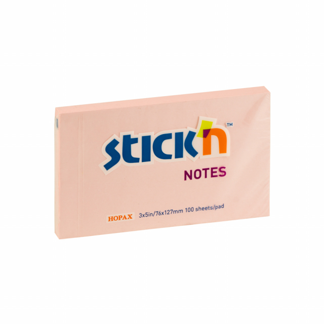 BLOCK STICKN 21154 3"X5" ROSADO (12X12)