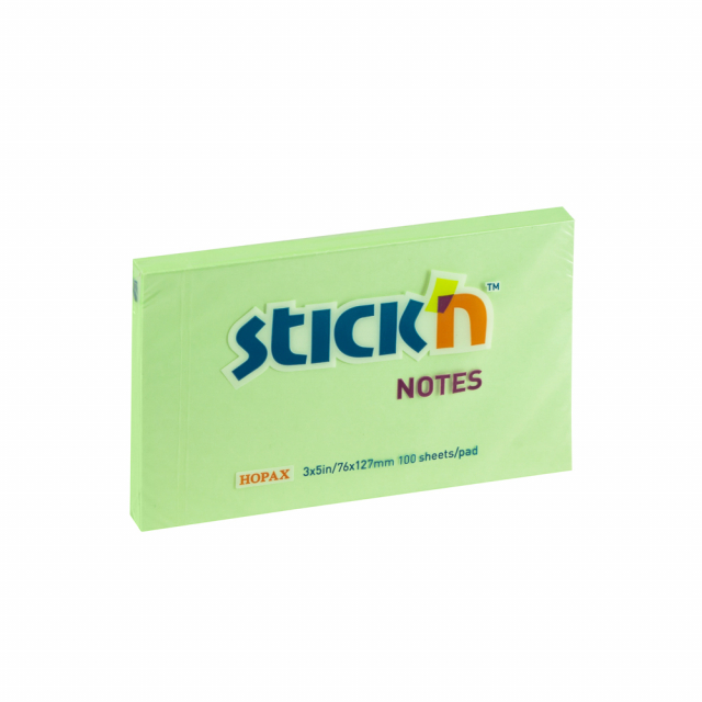 BLOCK STICKN 21156 3"X5" VERDE (12X12)