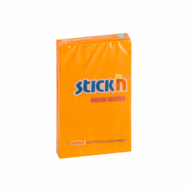 BLOCK STICKN 21160 2"X3" NEON NARANJA (12X12)