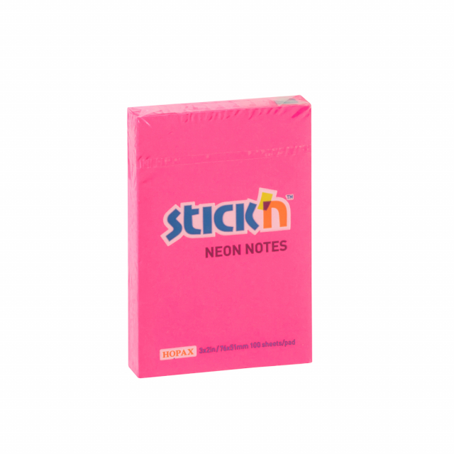 BLOCK STICKN 21161 2"X3" NEON FUCCIA (12X12)