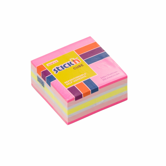 BLOCK STICKN 21533 2"X2" MINI CUBO NEON Y PASTEL "A" (288)