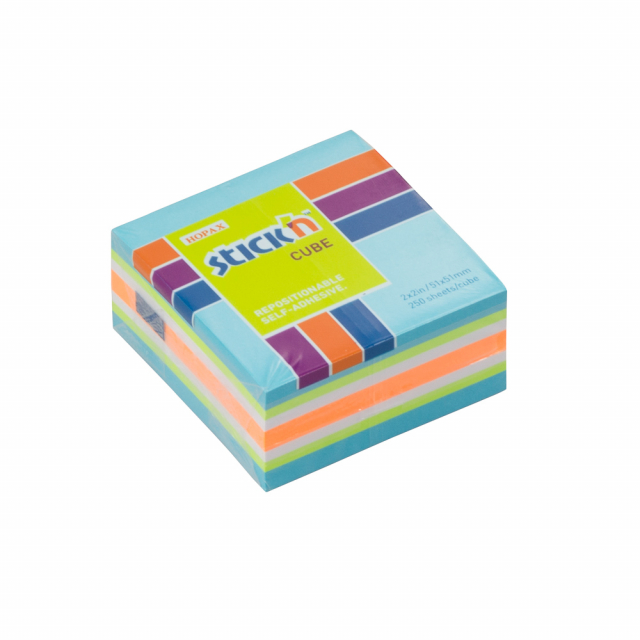 BLOCK STICKN 21535 2"X2" MINI CUBO NEON Y PASTEL "B" (288)