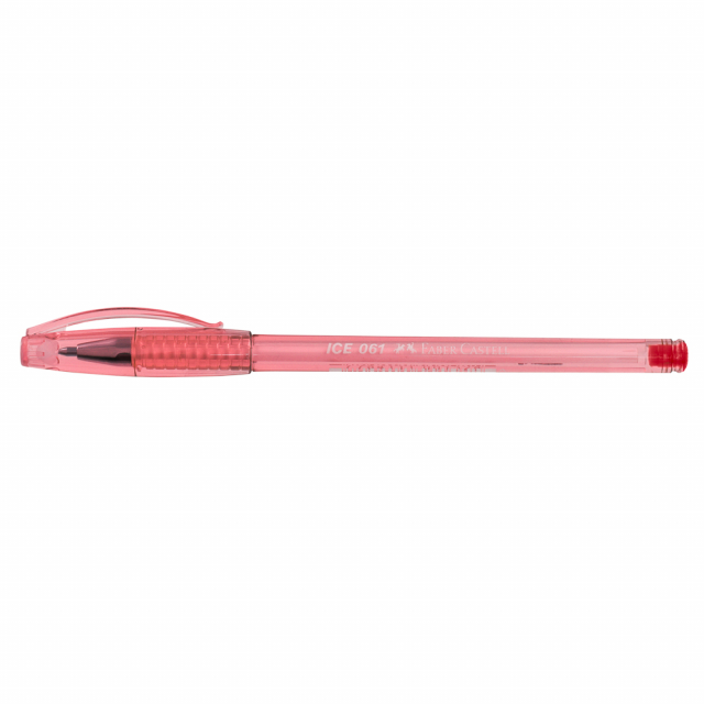 BOLIGRAFO FABER CASTELL ICE 61-F PUNTO FINO 0.8 ROJO (112X12)