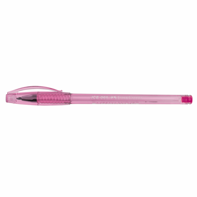 BOLIGRAFO FABER CASTELL ICE 61-F PUNTO FINO 0.8 ROSADO (112X12)