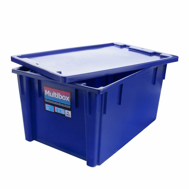 CAJA P/ARCHIVO MULTIBOX PLASTICA OFICIO AZUL