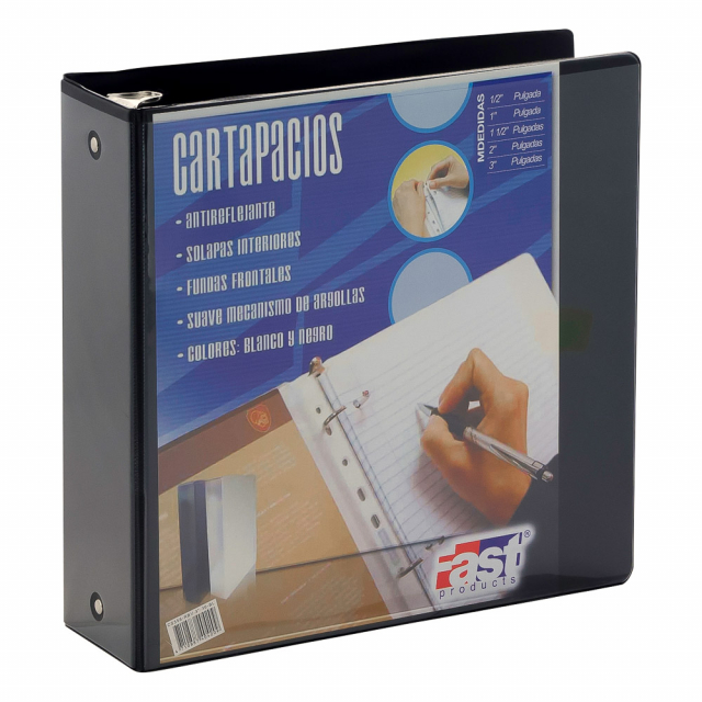CARTAPACIO FAST C/FUNDA 3" NEGRO (12)