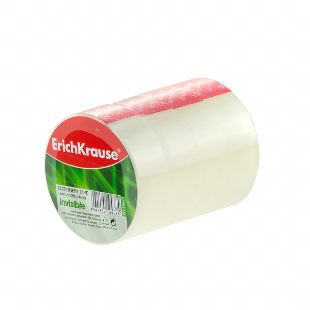 CINTA ADHESIVA ERICH KRAUSE 19438 INVISIBLE PX4 18MM X 33M (120)