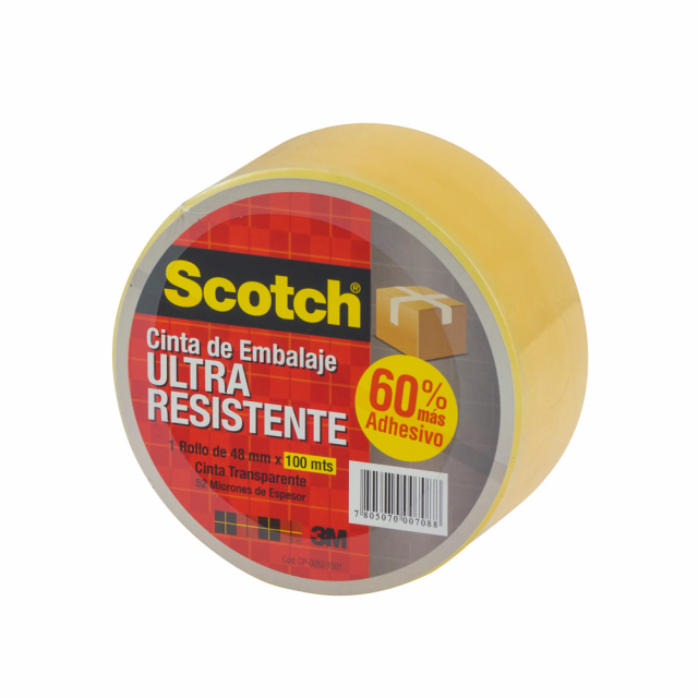 CINTA P/EMPAQUE 3M ULTRA RESIST. 2"X109 YDS TRANSP. (40)