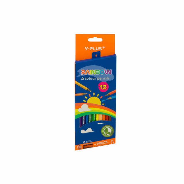 CRAYON DE MADERA Y-PLUS PC110402 12 COL. LARGO (20X12)