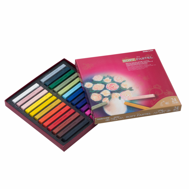 CRAYON PASTEL SIMBALION SP-24 SECO 24 COL. (6X6)
