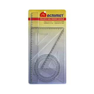 ESTUCHE GEOMETRICO ACRIMET 562.1 HUMO ( 4X12 )