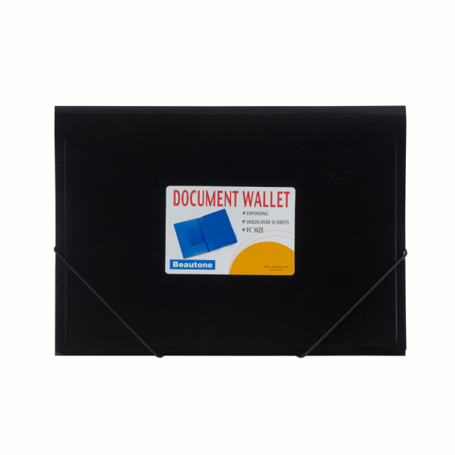 FOLDER ESPAÑOL BEAUTONE 4879-6 OFICIO METALIC NEGRO (5X24)