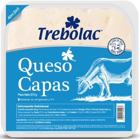 Queso capas Trebolac 370 g