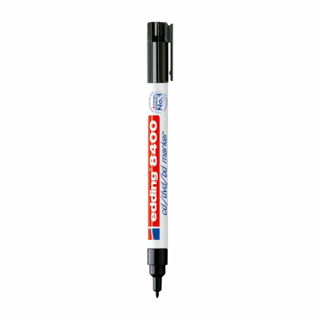 MARCADOR ESPECIAL EDDING 8400 P/CD/DVD NEGRO (50X10)