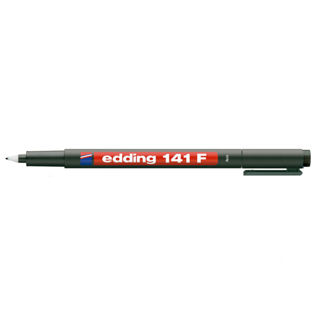 MARCADOR P/ACETATO EDDING 141-F P/FINA NEGRO (10)