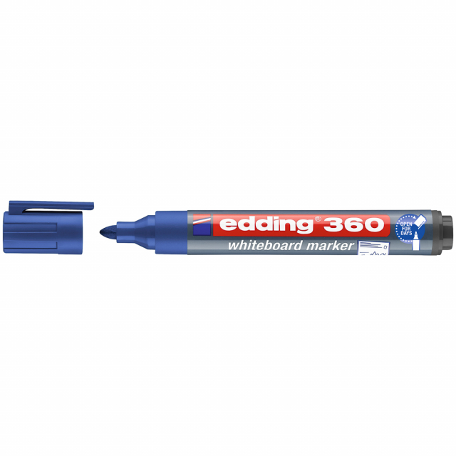 MARCADOR P/PIZARRA EDDING 360 P/REDONDA REC. 3 AZUL (40X10)