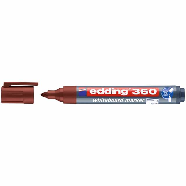 MARCADOR P/PIZARRA EDDING 360 P/REDONDA REC. 7 CAFE (40X10)