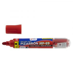 MARCADOR P/PIZARRA FAST MP-69 P/REDONDA REC. C/CARTUCHO ROJO (12X12X3)