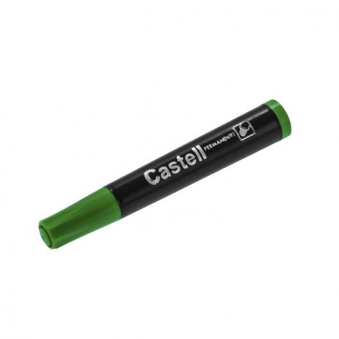 MARCADOR PERMANENTE CASTELL P/REDONDA VERDE (12X12)