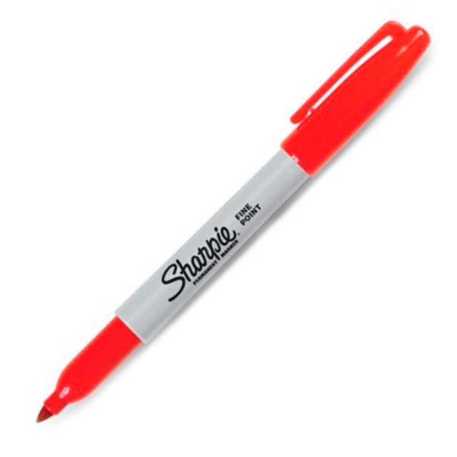 MARCADOR PERMANENTE SHARPIE P/FINA 30052 ROJO (144)